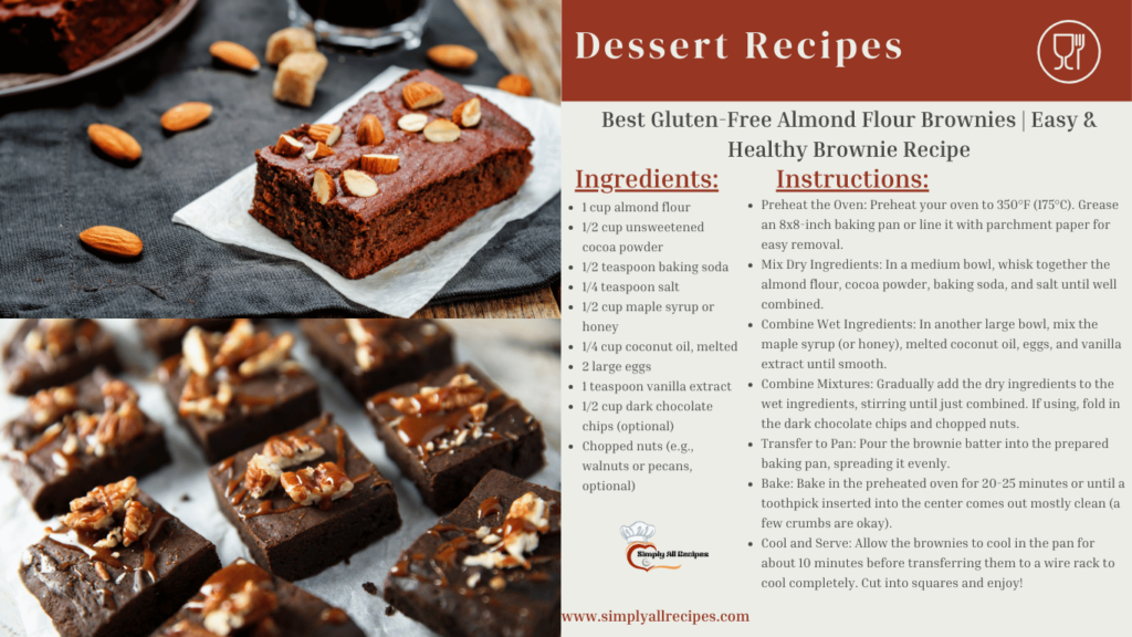 Best Gluten-Free Almond Flour Brownies  Easy & Healthy Brownie Recipe