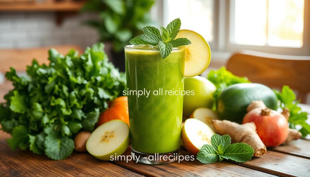 This green juice is a game-changer! I feel more energized, my digestion has improved, and my skin is glowing. It's the perfect way to start my day and support my overall health.