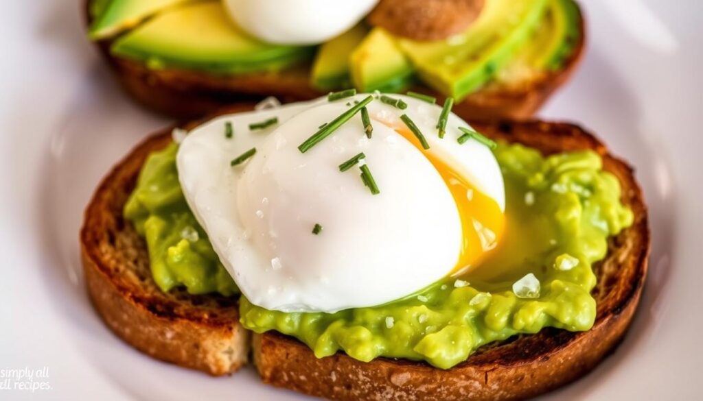 avocado toast with poached egg