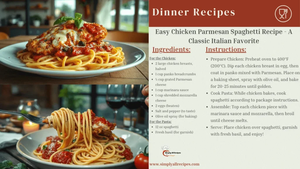 Easy Chicken Parmesan Spaghetti Recipe - A Classic Italian Favorite