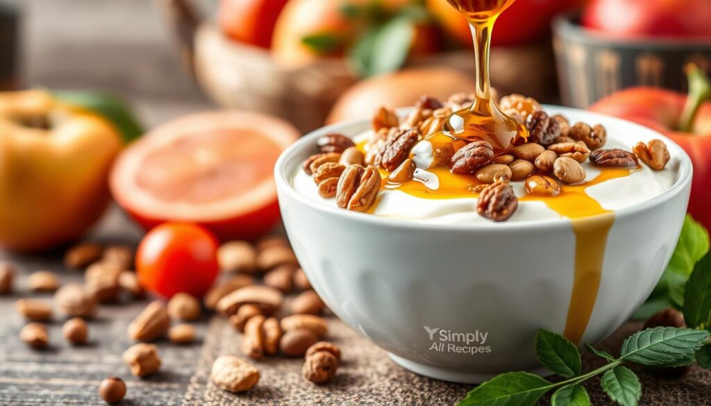 Greek Yogurt with Honey and Nuts